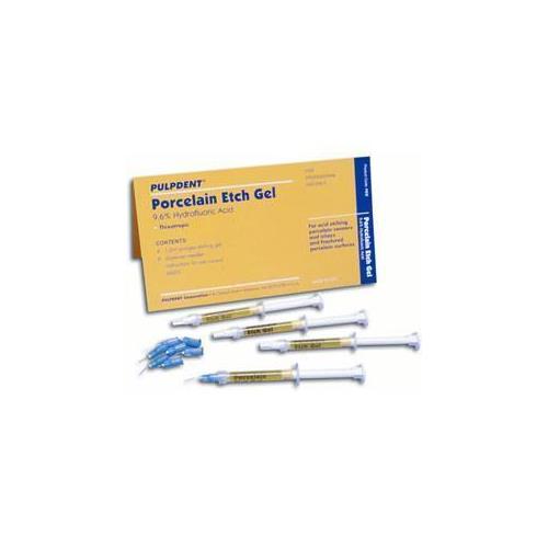 Pulpdent PEG Porcelain Etch Gel 9.6% Hydrofluoric Acid Thixotropic Syringes 4/Pk Pulpdent PEG Porcelain Etch Gel 9.6% Hydrofluoric Acid Thixotropic Syringes 4/Pk